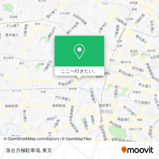 落合月極駐車場地図