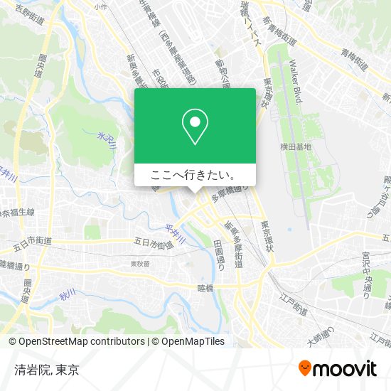 清岩院地図