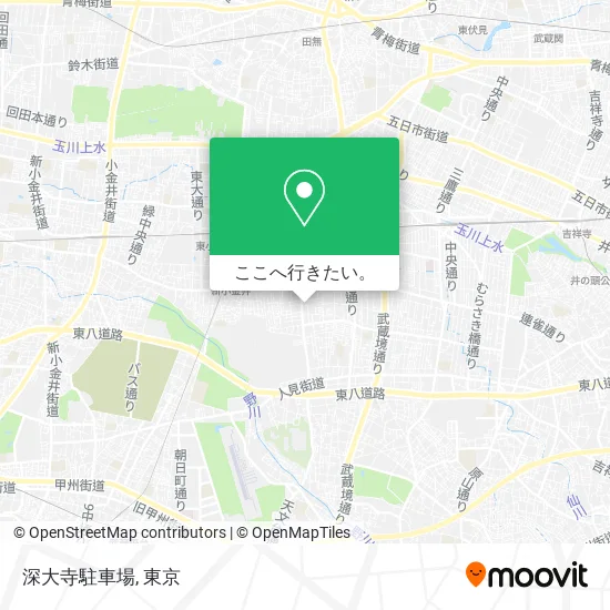 深大寺駐車場地図