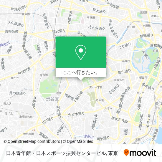 日本青年館・日本スポーツ振興センタービル地図