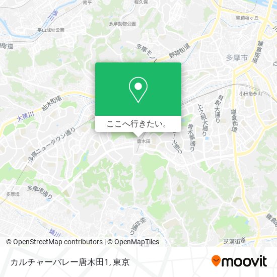 カルチャーバレー唐木田1地図