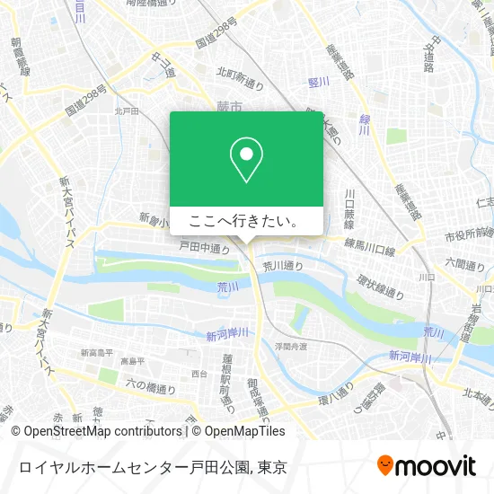 ロイヤルホームセンター戸田公園地図