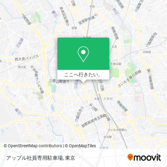 アップル社員専用駐車場地図