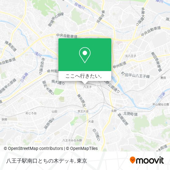 八王子駅南口とちの木デッキ地図