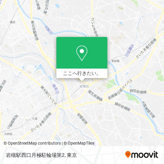 岩槻駅西口月極駐輪場第2地図