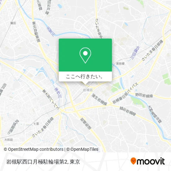 岩槻駅西口月極駐輪場第2地図