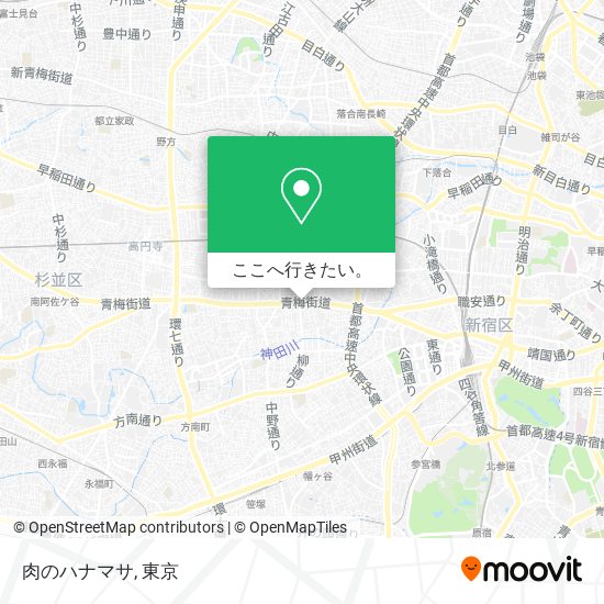 肉のハナマサ地図