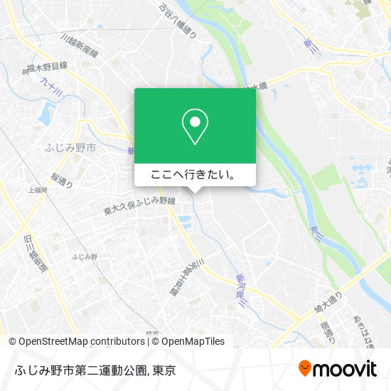 ふじみ野市第二運動公園地図