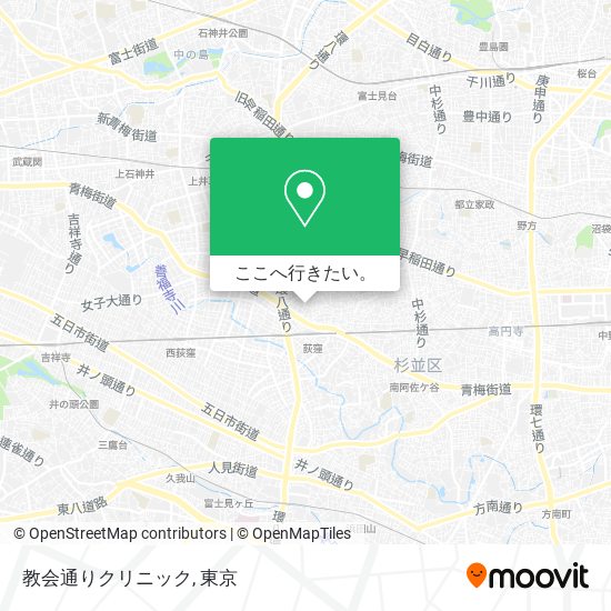 教会通りクリニック地図