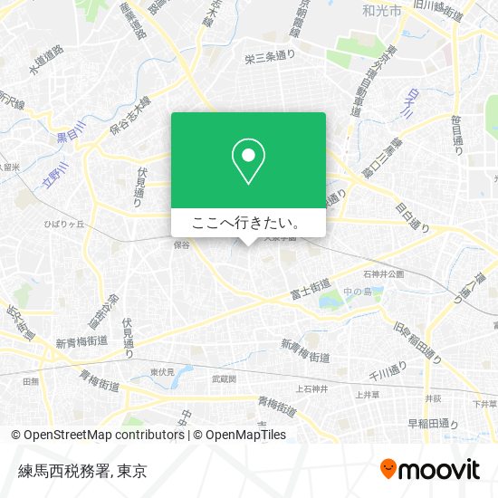 練馬西税務署地図