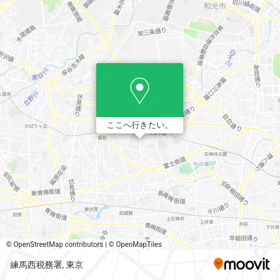 練馬西税務署地図