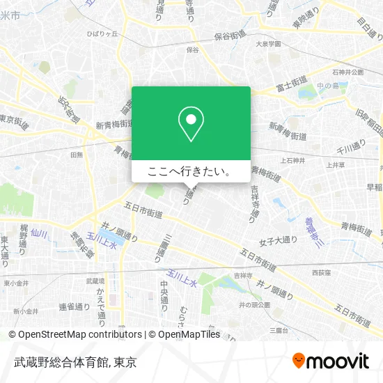 武蔵野総合体育館地図