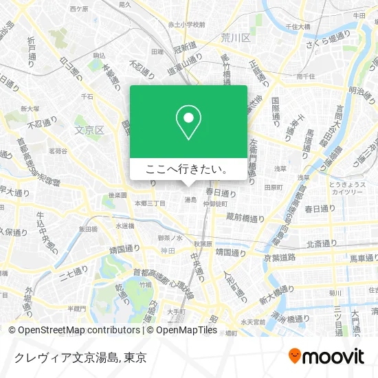 クレヴィア文京湯島地図