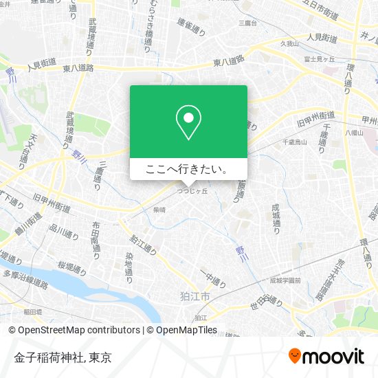 金子稲荷神社地図