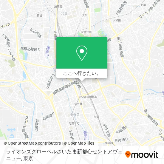 ライオンズグローベルさいたま新都心セントアヴェニュー地図