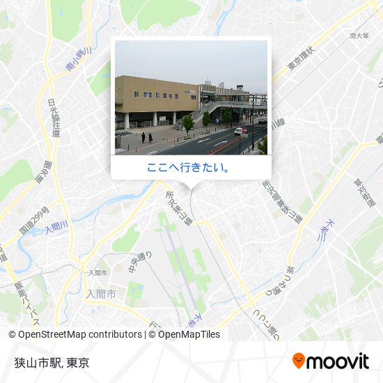 狭山市駅地図