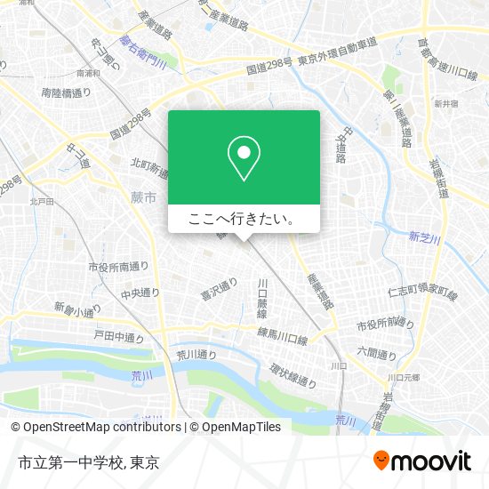 市立第一中学校地図