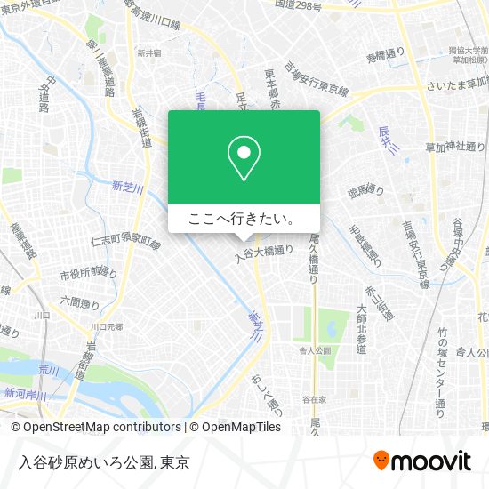 入谷砂原めいろ公園地図