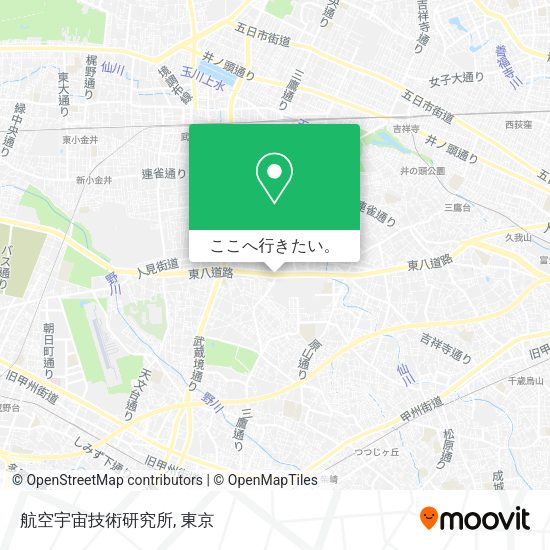航空宇宙技術研究所地図