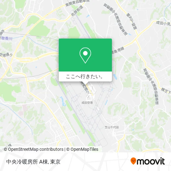 中央冷暖房所 A棟地図