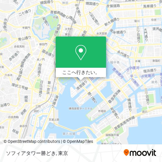 ソフィアタワー勝どき地図