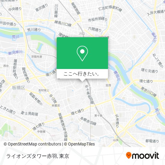 ライオンズタワー赤羽地図