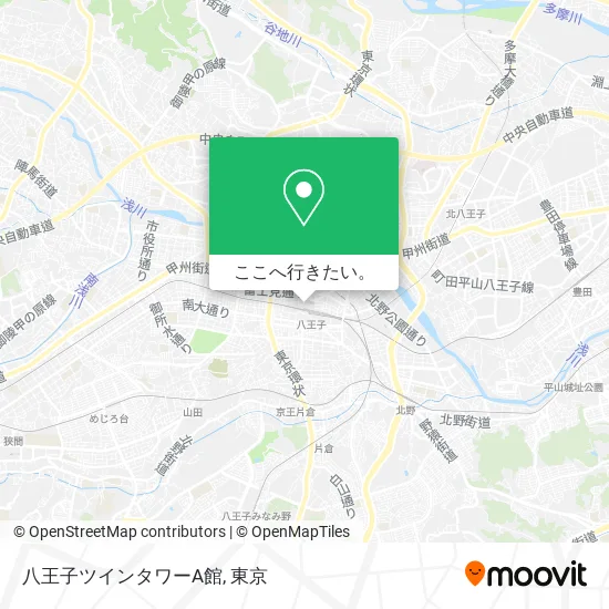 八王子ツインタワーA館地図