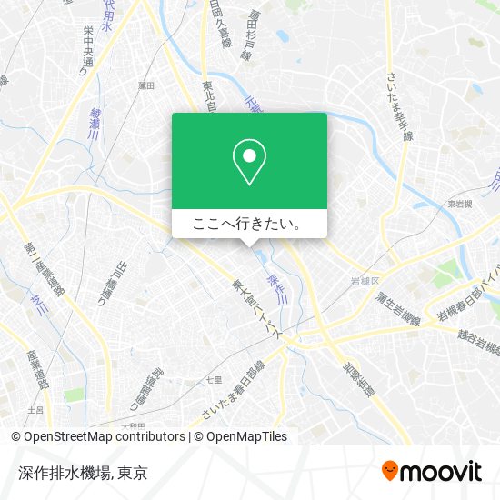 深作排水機場地図