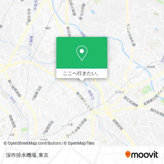 深作排水機場地図