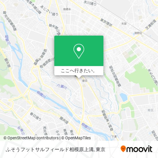 ふそうフットサルフィールド相模原上溝地図