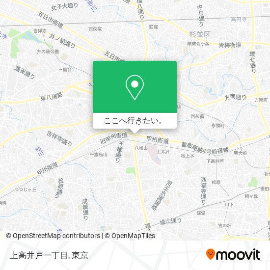 上高井戸一丁目地図