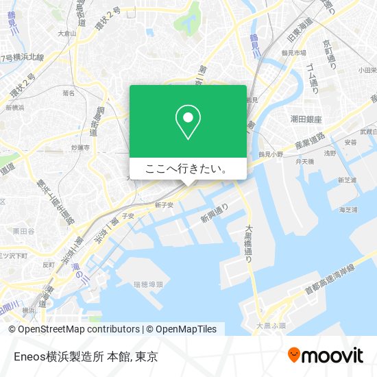 Eneos横浜製造所 本館地図