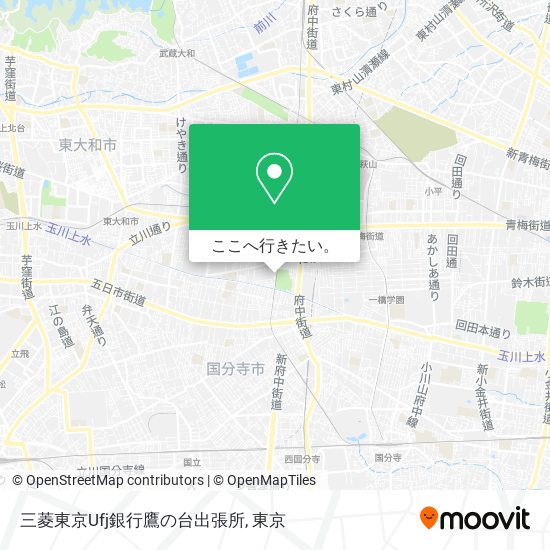 三菱東京Ufj銀行鷹の台出張所地図