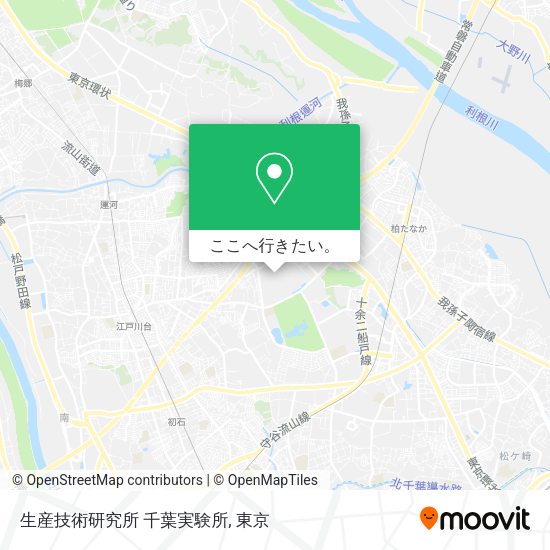 生産技術研究所 千葉実験所地図