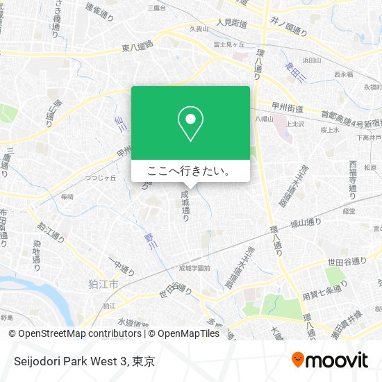 Seijodori Park West 3地図
