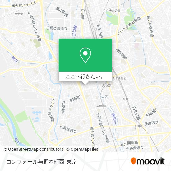 コンフォール与野本町西地図