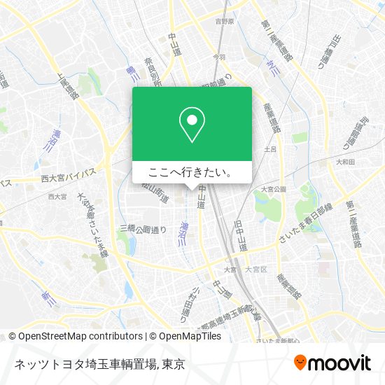 ネッツトヨタ埼玉車輌置場地図