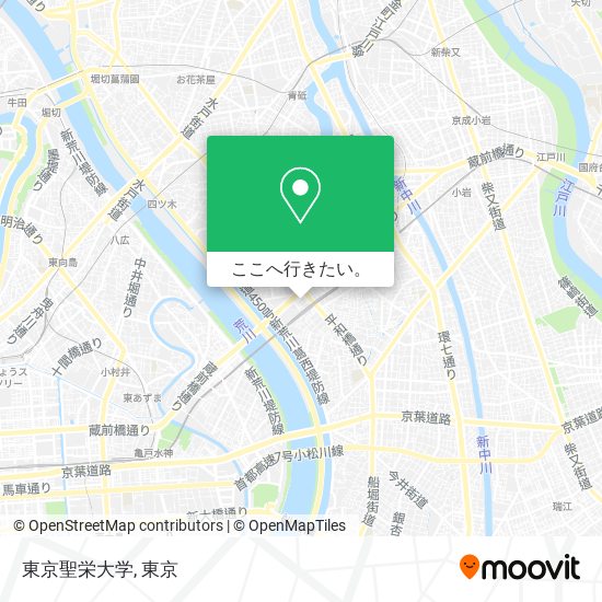 東京聖栄大学地図