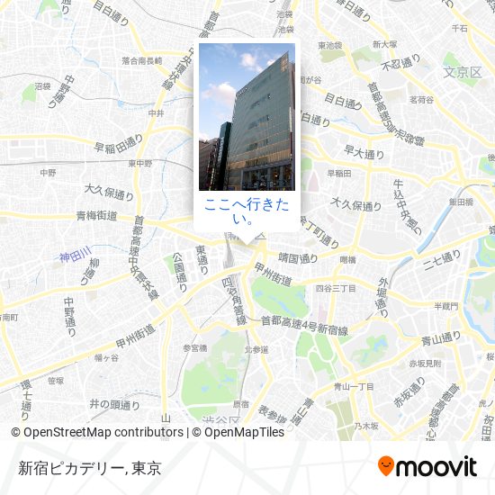 新宿ピカデリー地図