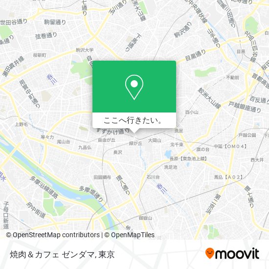 焼肉＆カフェ ゼンダマ地図