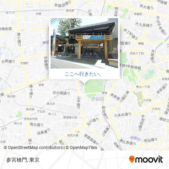 参宮橋門地図