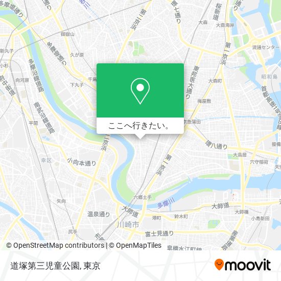 道塚第三児童公園地図
