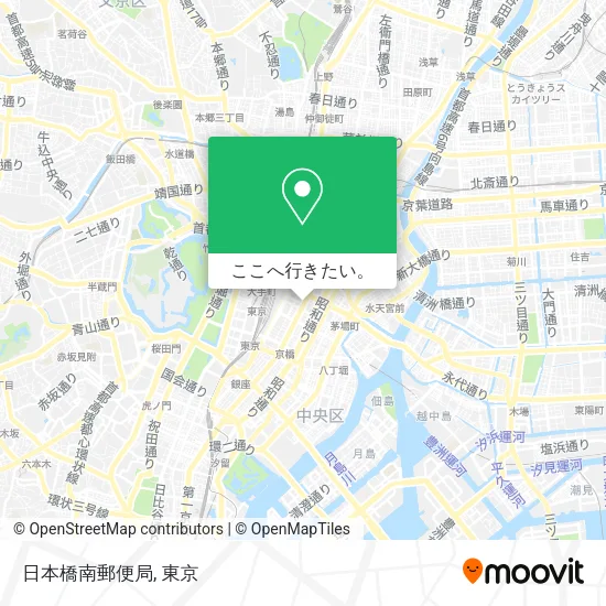 日本橋南郵便局地図
