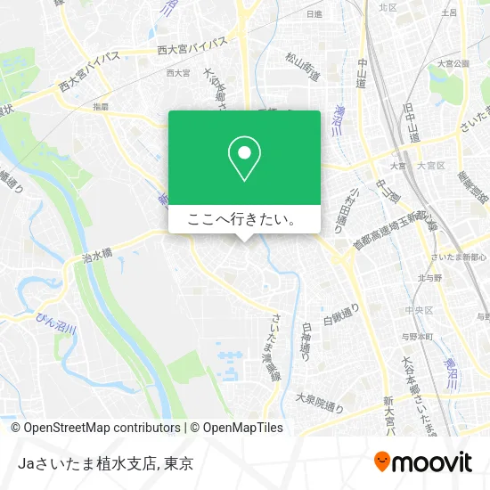 Jaさいたま植水支店地図