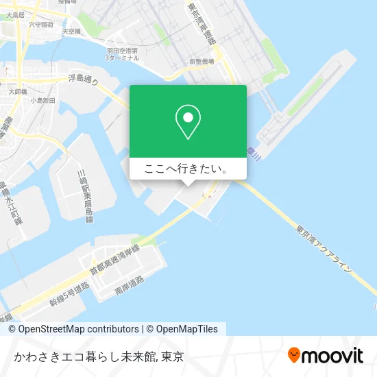 かわさきエコ暮らし未来館地図