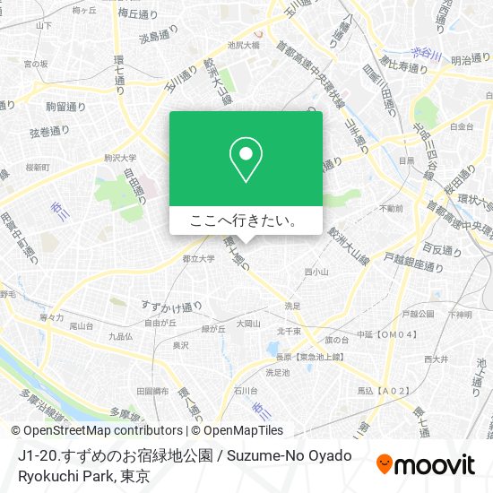 J1-20.すずめのお宿緑地公園 / Suzume-No Oyado Ryokuchi Park地図