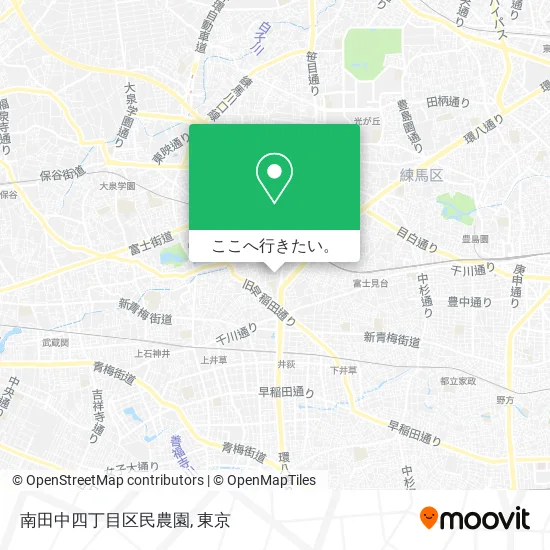 南田中四丁目区民農園地図