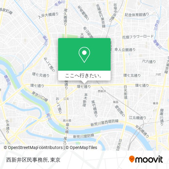 西新井区民事務所地図