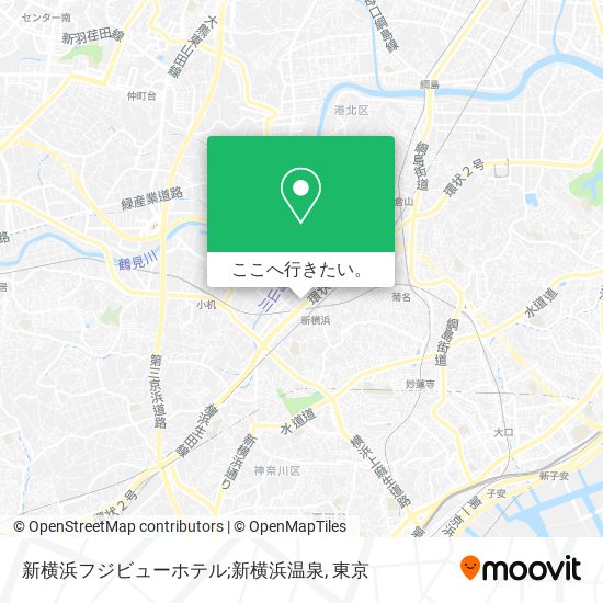 新横浜フジビューホテル;新横浜温泉地図