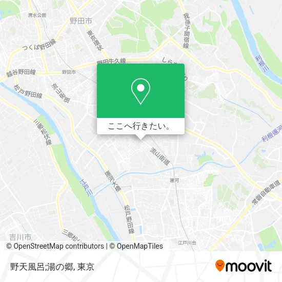 野天風呂;湯の郷地図